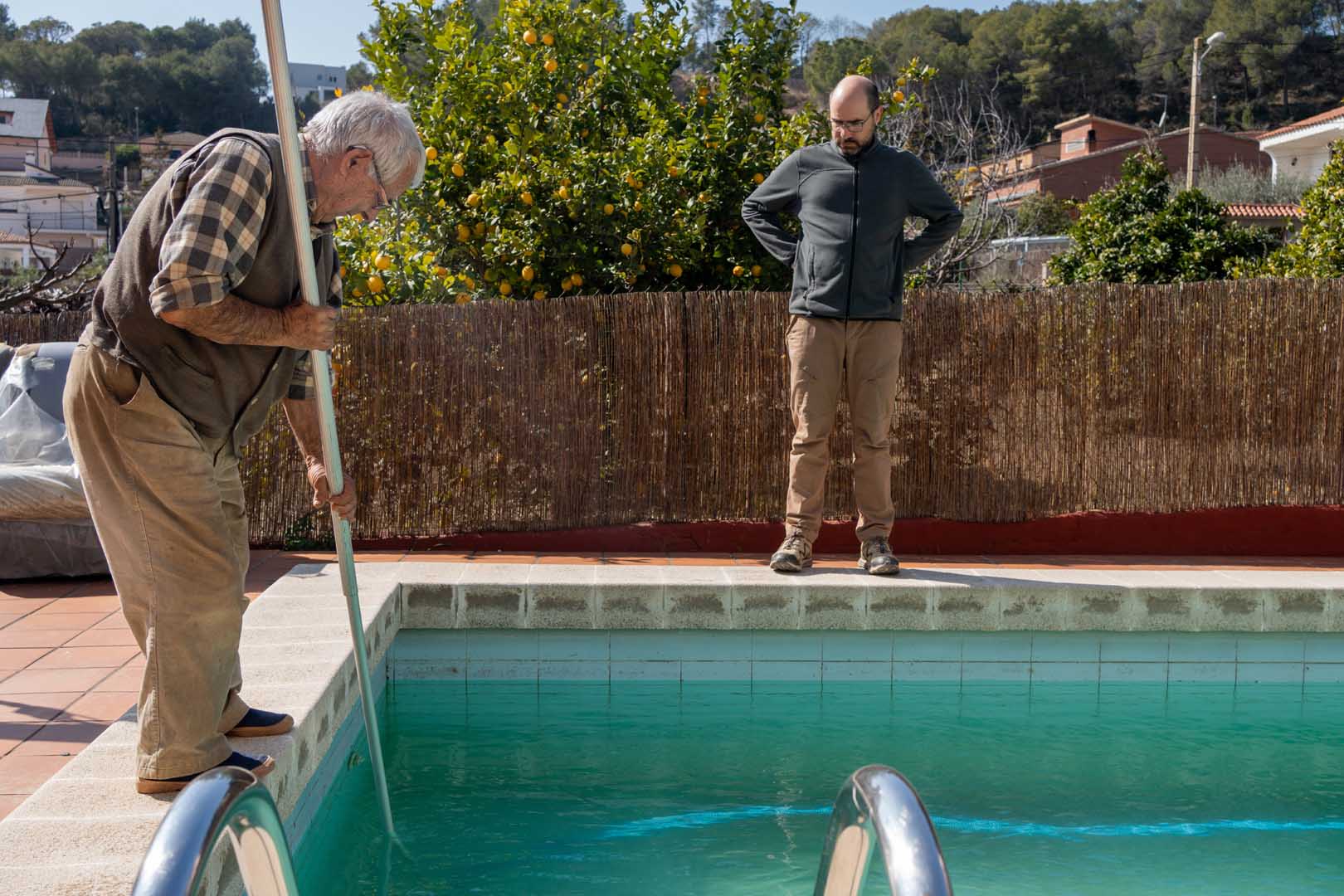 ACORB POOLS LLC performing routine pool maintenance and care